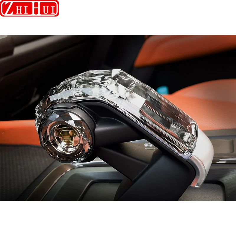 For Haval H9 II 2024 2025 2nd Gen Car Styling Crystal Gear Knob Piece Illuminated Shift Lever Shifter Head Auto Accessories