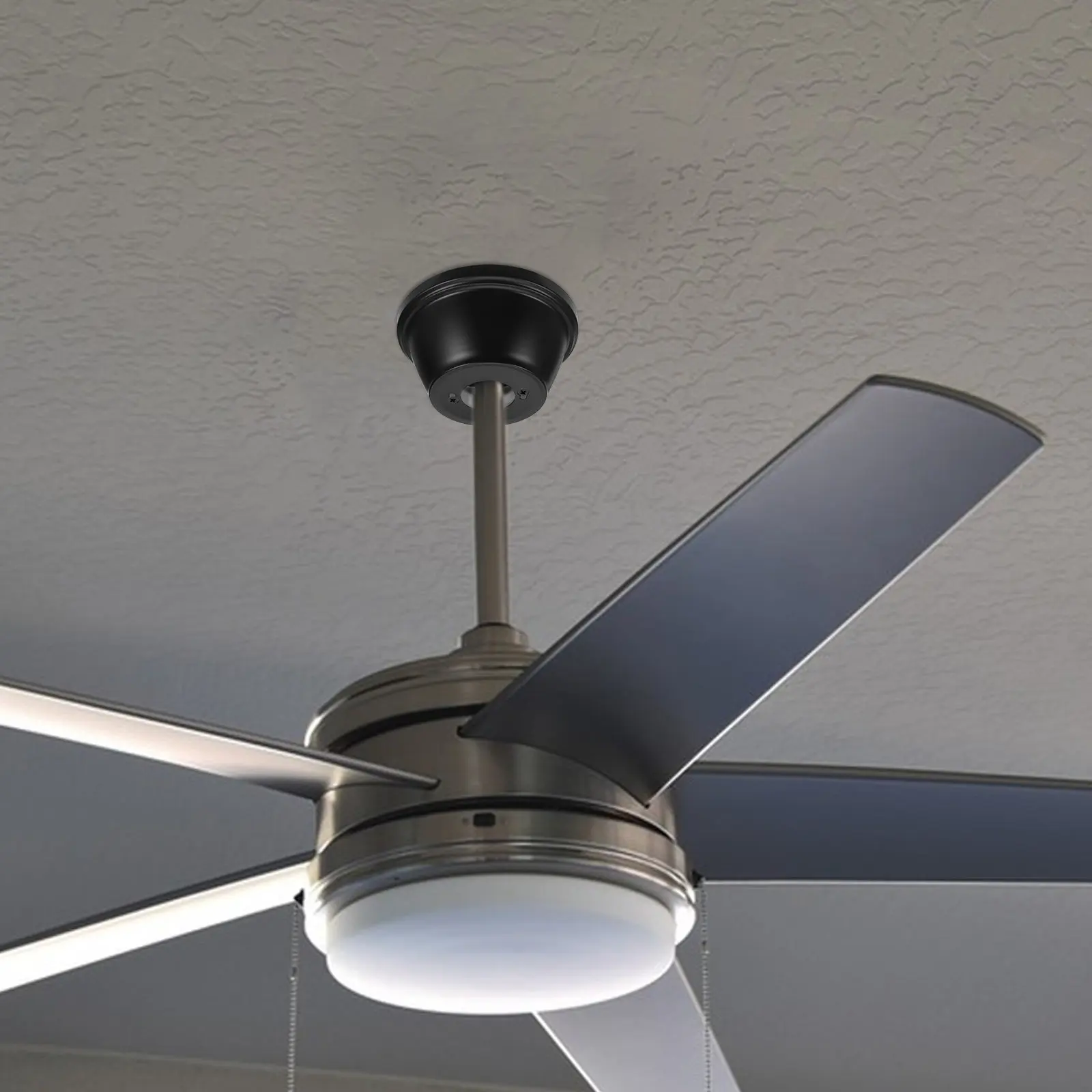 2Pcs Ceiling Fan Canopy Elegant Universal Fit Ceiling Fan Base Cover Plate Protective Dust Cover for Living Bedroom Office