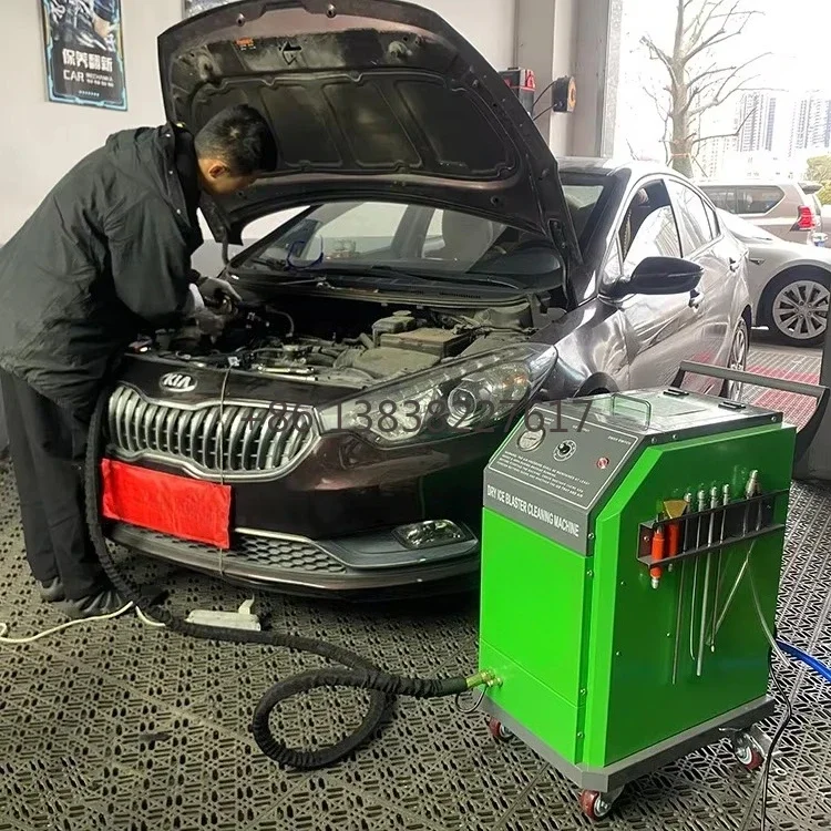 Dry Ice Cleaner Machine for Carbon Deposit Removal Engine CO2 Auto Care Commercial Industrial Professional