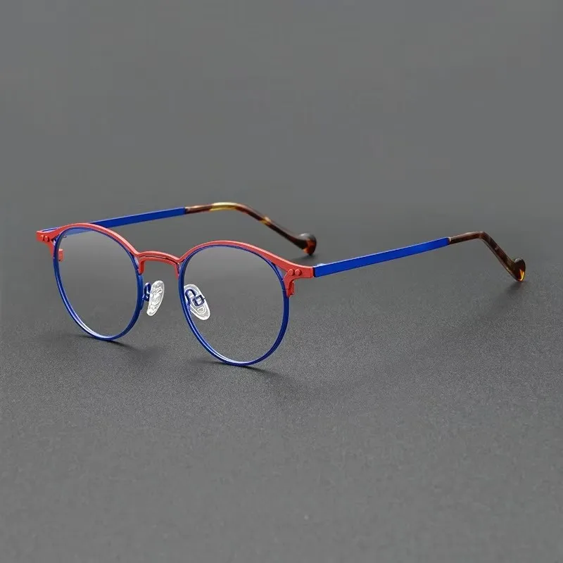 

Fashion Retro Ultra-light Metal Glasses Frame Man Women Anti-blue Light Reading Eyeglasses Custom Presbyopia Hyperopia Eyewear