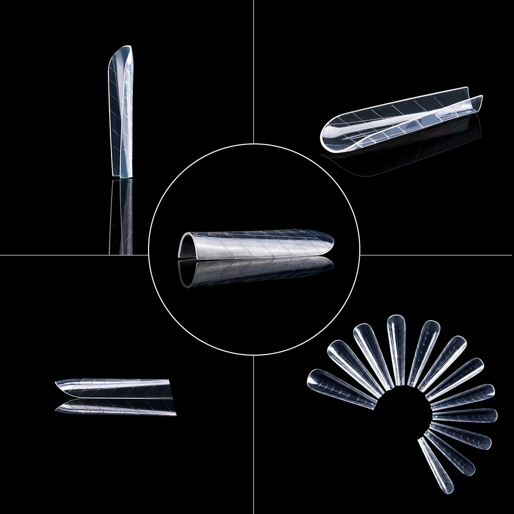 Quick Building ABS Acrylic Nail Forms Thread False Finger Extension Tools Artificial Nail Art Tips Mold