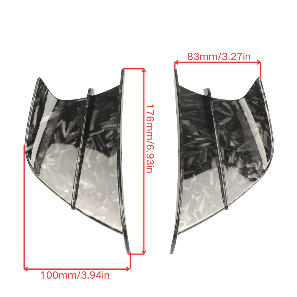 Universal Motor Aerodynamic Winglet Side Spoiler Self-Adhesive Racing Wing for Yamaha YZF R1 R3 R6 R25 R125 Kawasaki Ninja Parts
