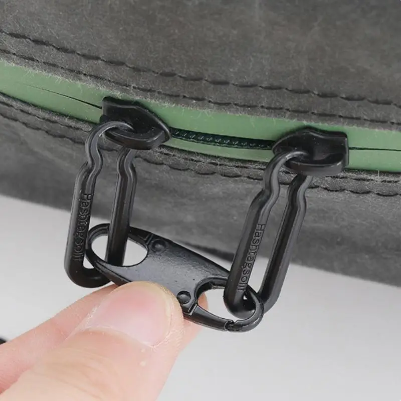 2 Stück Reißverschluss-Clips, Diebstahlschutz, Doppelöffnungs-Reißverschlüsse, Ersatz-Zipper-Verbinder, Reißverschluss-Schloss, Karabiner-Clips – Detail 8