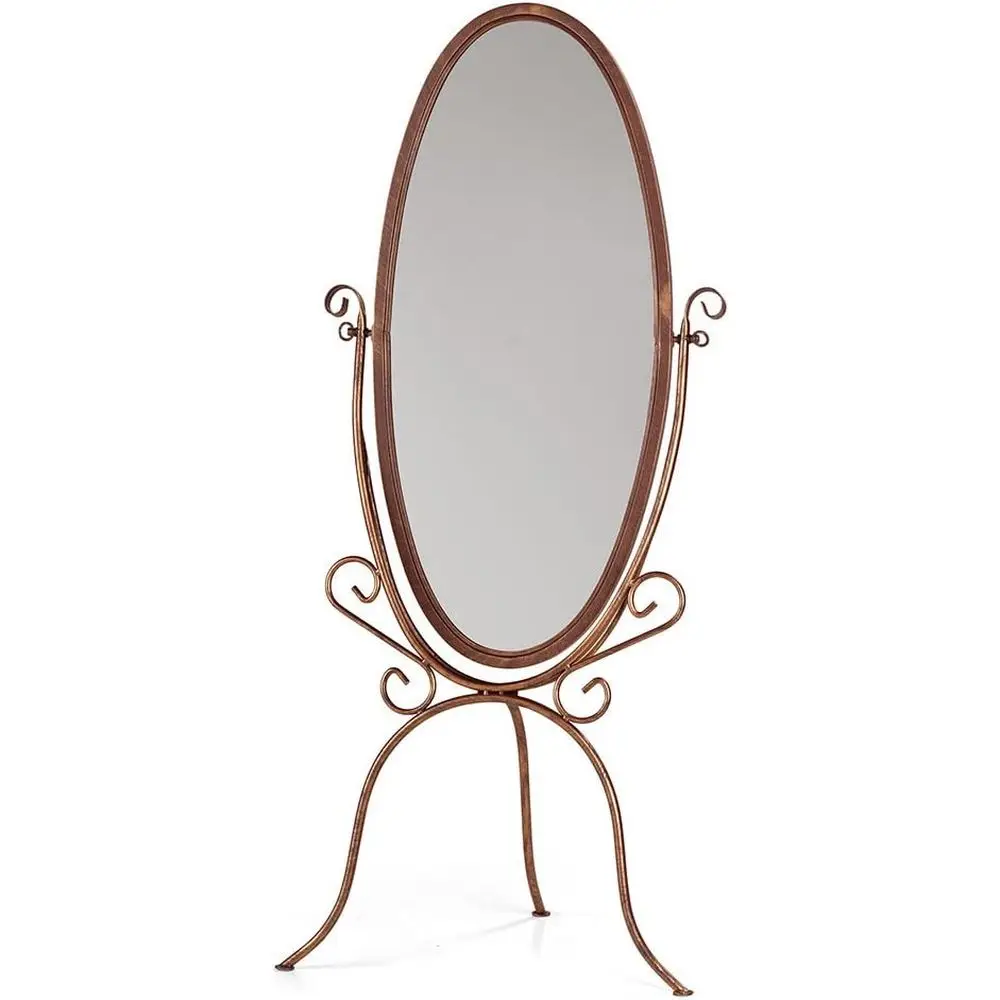 

Elegant Cobblestone Horseshoe Floor Mirror