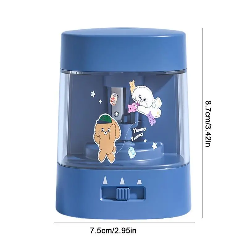 Apontador de lápis de estudante plug in material escolar apontador de lápis para crianças desenho portátil apontadores de lápis automático