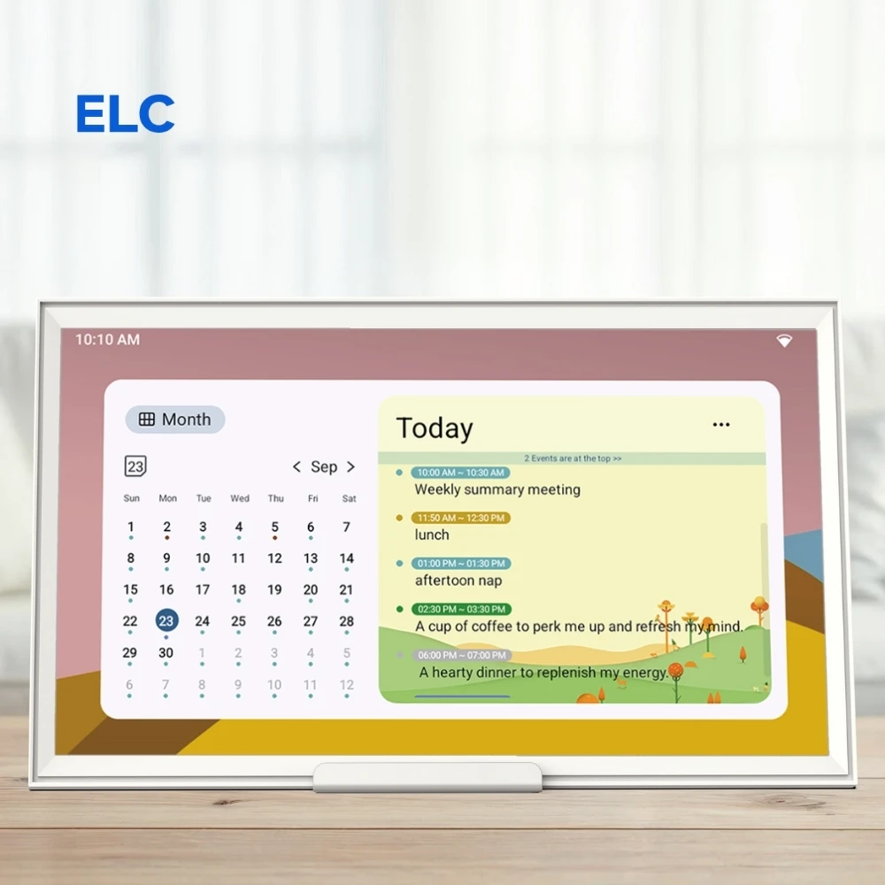 

DC3523 A523 Ready Software Wall Mounted Digital Calendar Diary Planner Photo Frame Family Calendar With NFC And POE