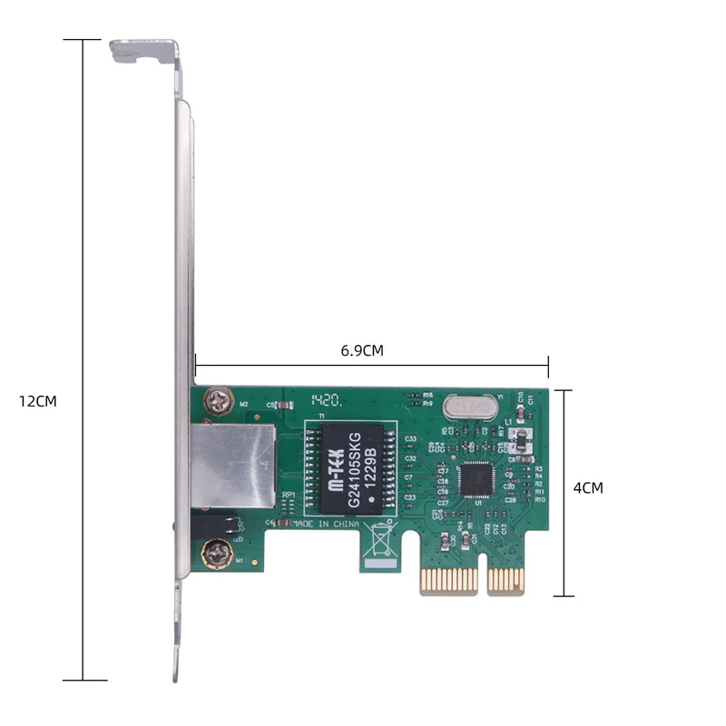 Oullx 1000Mbps Ethernet Netwerkkaartadapter Pci-e 1x Desktop Ingebouwde Uitbreidingskaart Rj45 Gigabit Ethernet