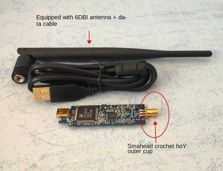 RTL8187L + 6649 tarjeta de red inalámbrica USB de alta potencia cdlinux kali centos beini bt5