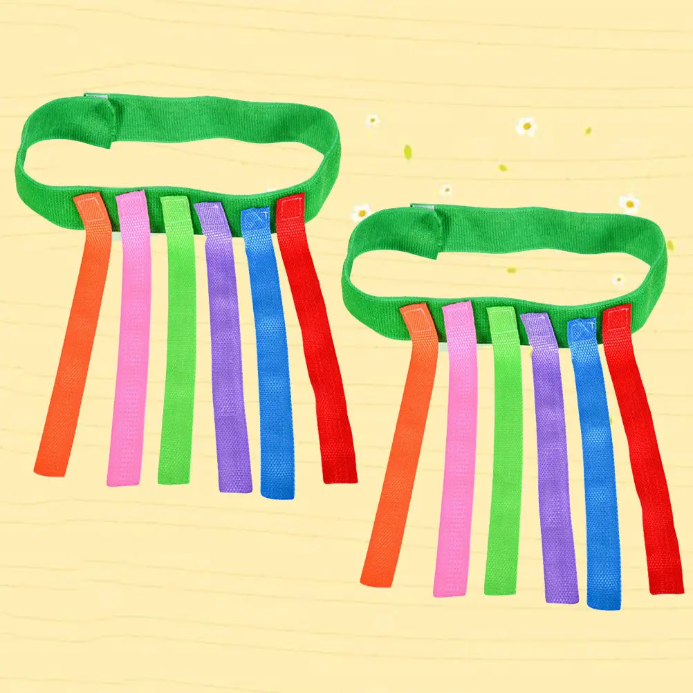 

2Pcs Colorful Oxford Cloth Pull The Tails Game for Kids Sensory Integration Training Kindergarten Educational Outdoor Activity