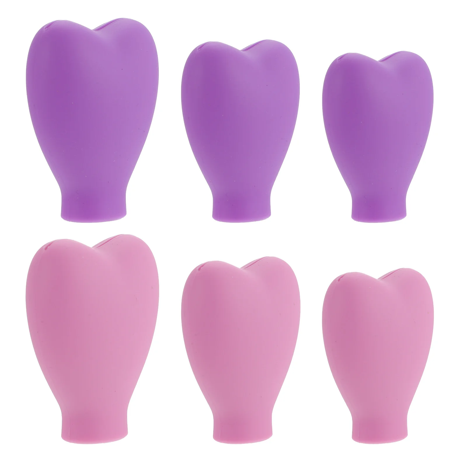 

6pcs Makeup Brush Covers Silicone Protective Sleeves Travel Brush Head Protectors Waterproof Dustproof Gift