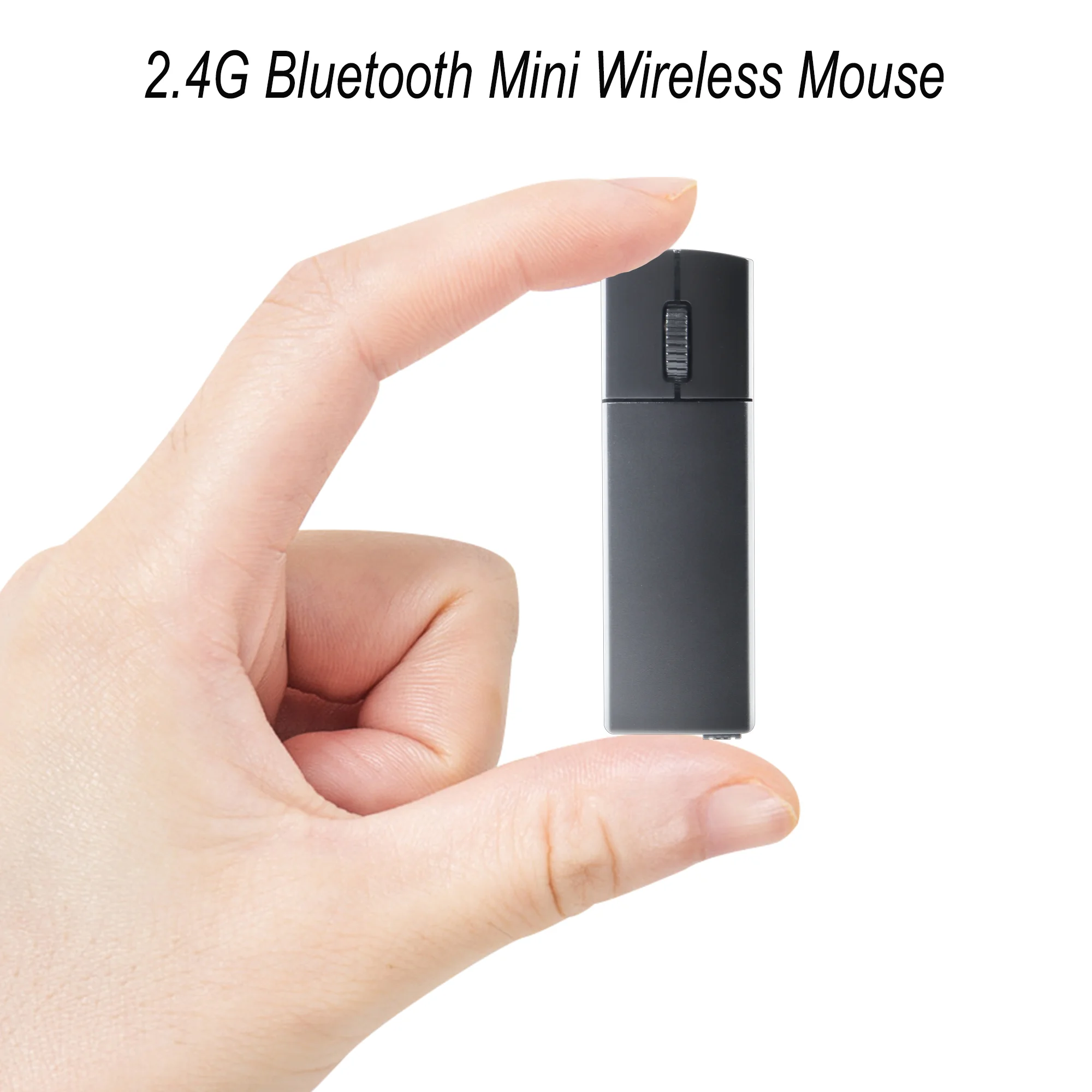 

2.4G Bluetooth Wireless Mouse With Storage Bag Type-C Rechargeable 1200DPI Mute Portable Optical Mini Office Mouse For Laptop PC