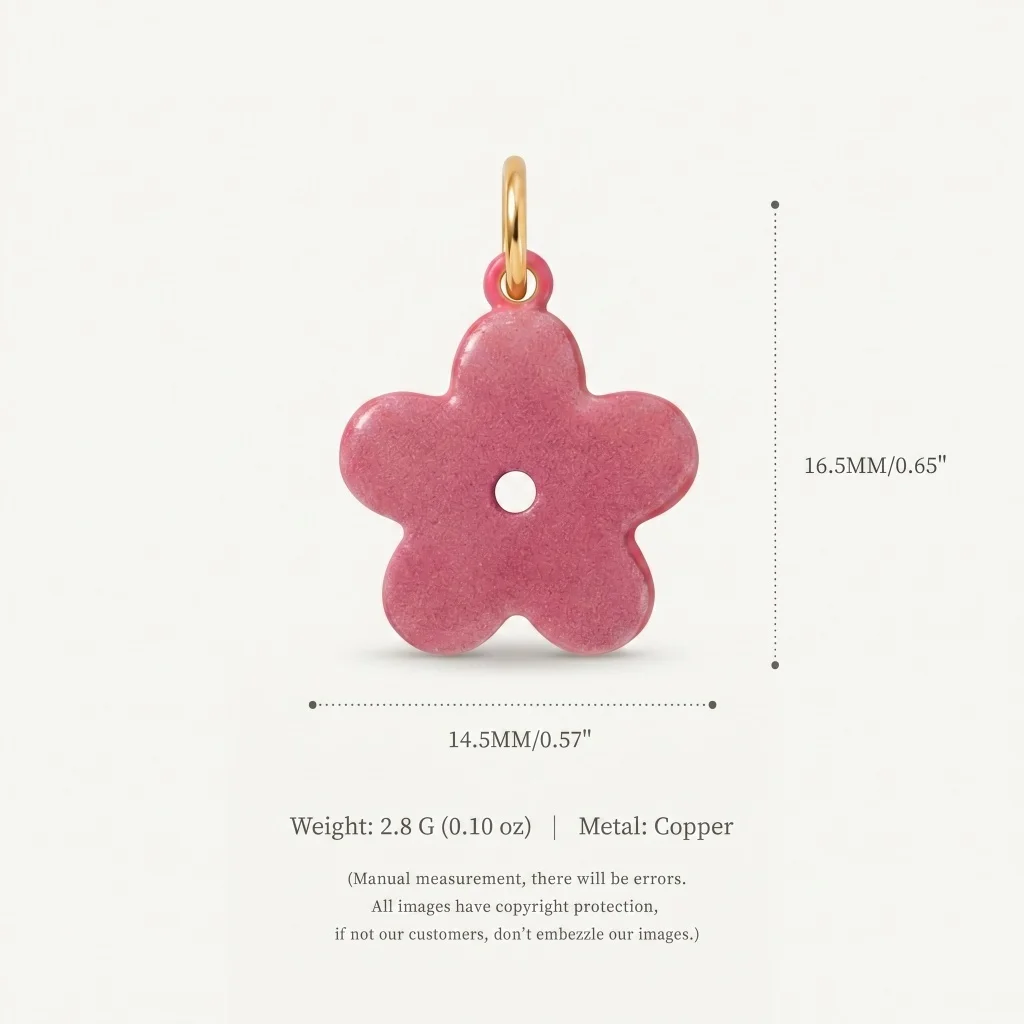 Neue minimalistische und trendige Blumen-, Kleeblatt-, Sonnen- und Katzen-DIY-Anhänger-Charms für die Schmuckherstellung – Detail 5