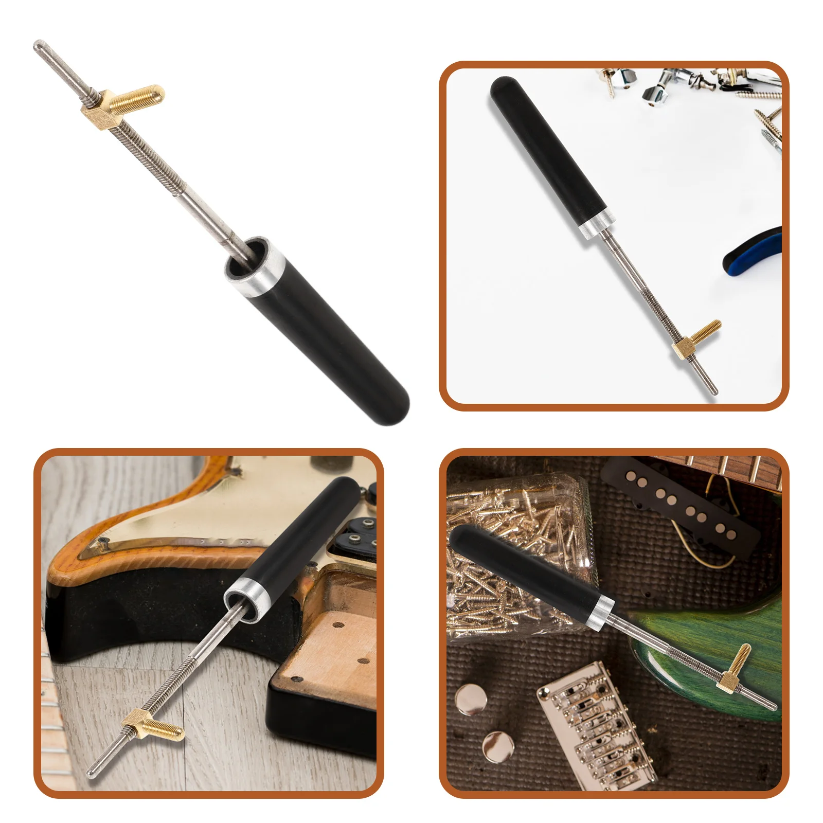 

Bass Bow Screw Metal Replacement Stable Durable Bass Bow Frog Accessory for String Instrument Musical Equipment Accessory