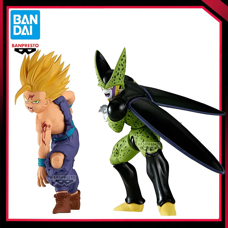 In Stock Original Banpresto Match Makers Dragon Ball Z Son Gohan Cell Action Figure PVC Model Collectible Toys Anime Statue Gift