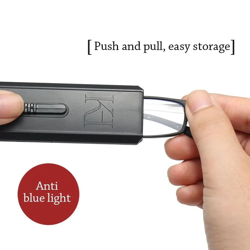 

Blue Ray Blocking Anti-Blue Light Reading Glasses Folding With Glasses Bag Optical Spectacle Eyeglass Eye Protection Portable