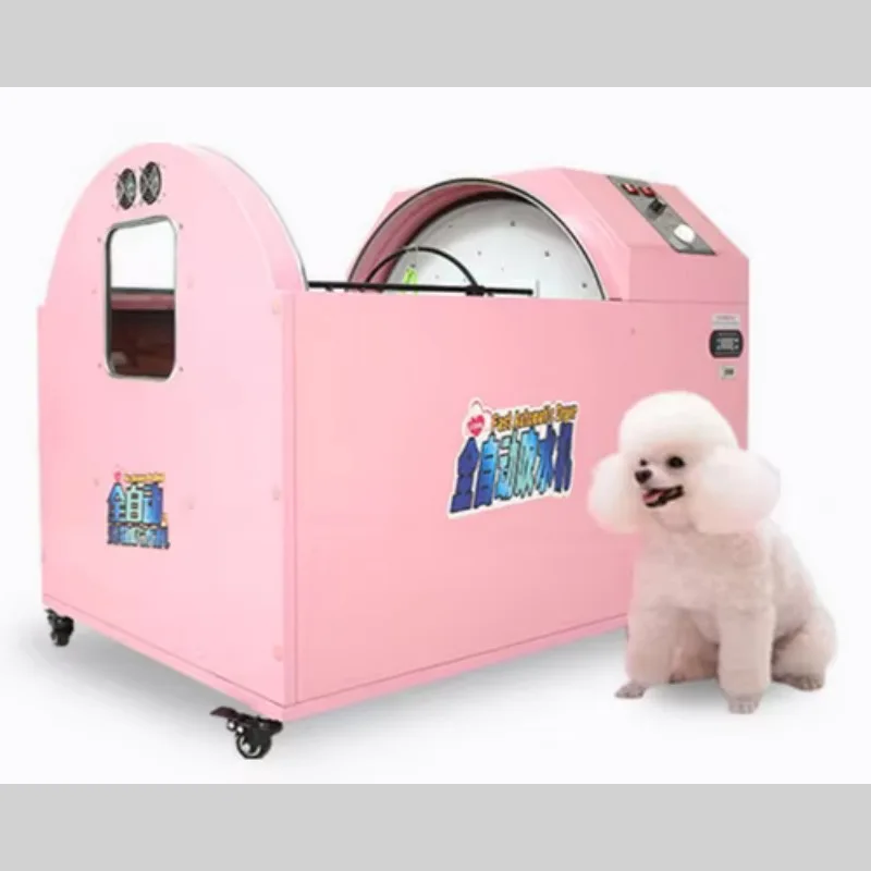 Full-Automatic Stainless Steel and Iron Pet Grooming Hair Dryer Small Animal Dog Blower with Battery Power Source