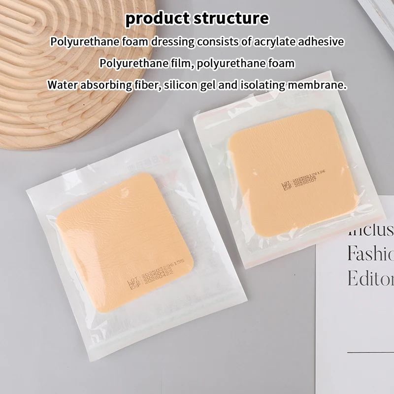 1Pc Wound Dressing Pads High Absorbent Exudate Non-Stick/Self-adhesive Medical Sterile Wound Ulcer Healing Patch