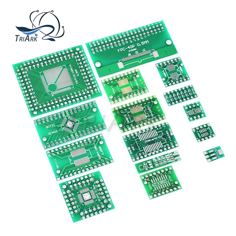 SOP8 SOP14 SOP16 SOP20 SOP24 SOP28 SSOP24 QFN QFP SOT89 SOT223 SOT23 SHT10/20/30 0402 0603 0805 Transfer DIP patch adapter board