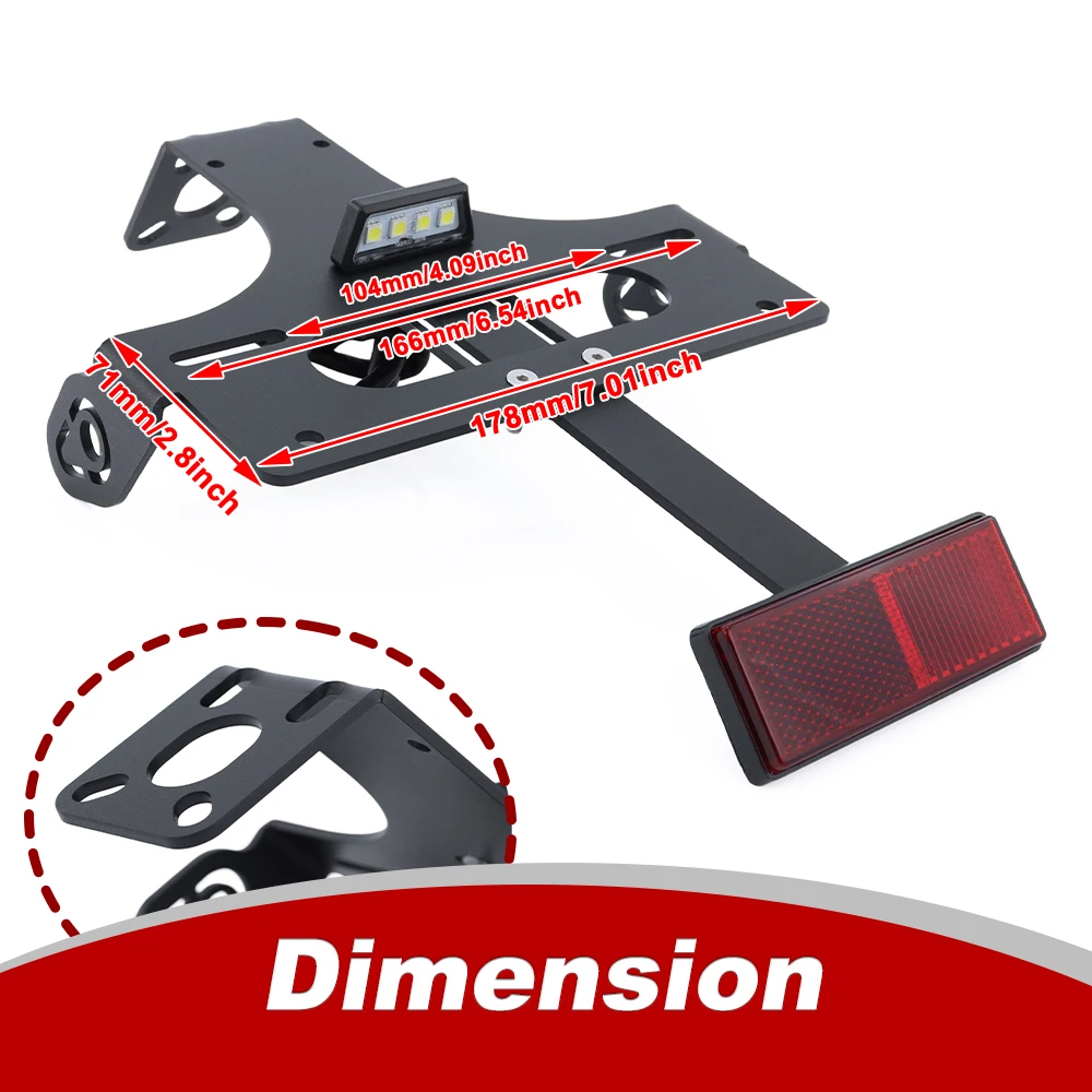 For Yamaha YZF R1 YZF-R1 2004 2005 2006 Motorcycle Accessories Rear Tail Tidy Fender Eliminator Kit License Plate Holder Bracket view 2