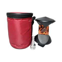 GRZ4 360 DEGREE REFLECTIVE PRISM FOR Leica ROBOTIC TOTAL STATION COPPER COATED WITH A ADAPTER AND SOFT BAG