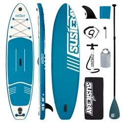 Fashion Stand up Paddle Board Inflatable, Non-Slip SUP Paddle Board Paddle, Pump, Leash, and Accessories, Fun Water Sport