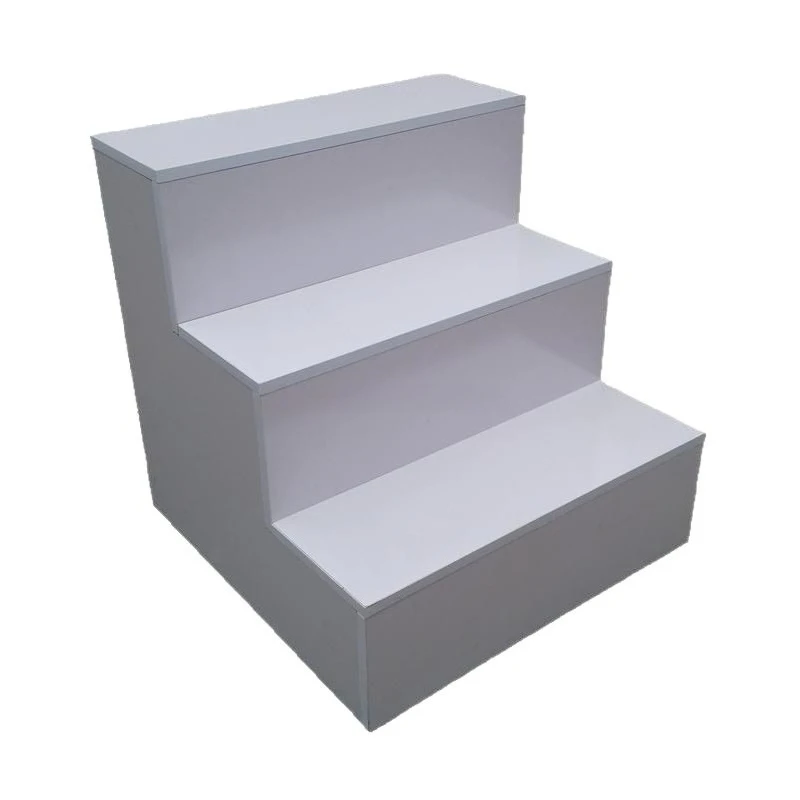 Step type middle island cabinet trapezoidal shelf shoe bag stepped type
