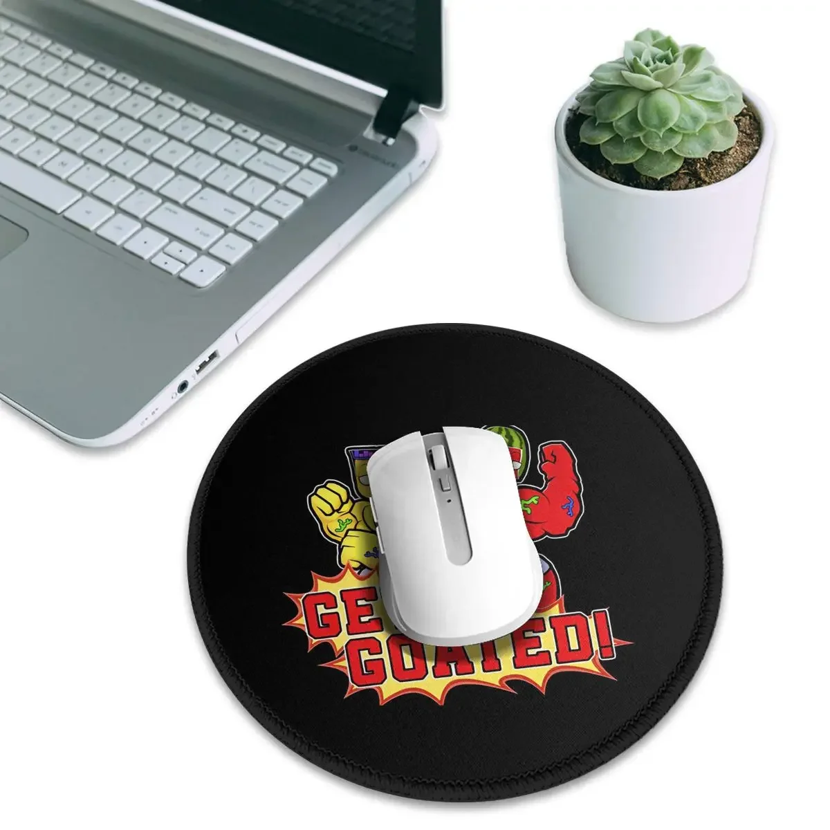Sunny And Melon Round Mouse Pad Computer Keyboard Mouse Mat Gaming Laptop Desk Mat Office Table Mats