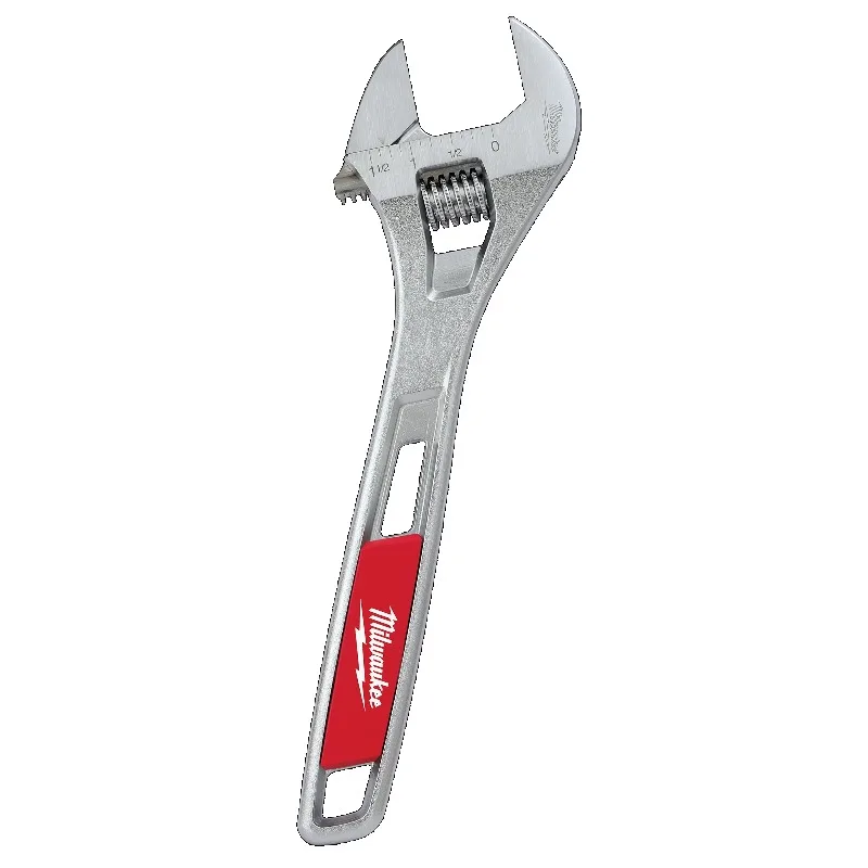 Milwaukee 48227410/48-22-7410 ‘10 Inch Adjustable Wrench Parallel Jaw Chrome Plated Spanner Professional Repair Hand Tool