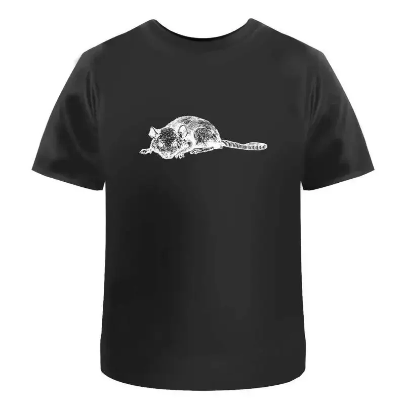 Rat Lying Down' Cotton T Shirt Ta023615