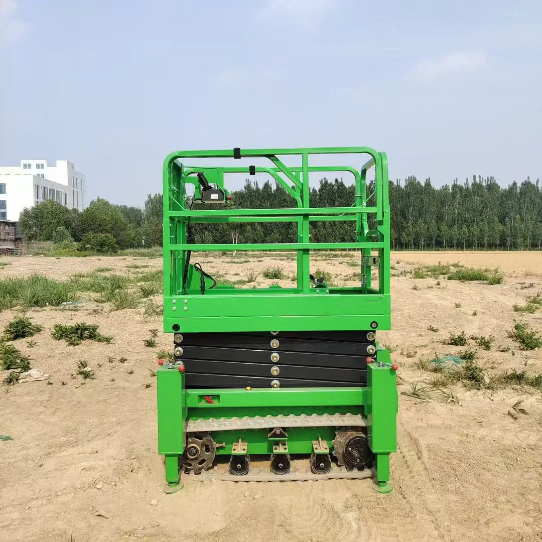 4-18m Rough Terrain Self Propelled Track Scissor Lift Mobile Hydraulic Electric Lifting Scaffold Work Platform
