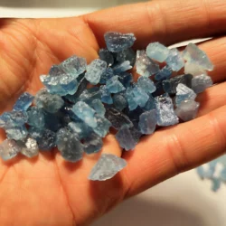Natural Decor Blue Aquamarine Raw Stone Crystal Jewelry Making Healing Rough Gemstone Home Decoration Stone
