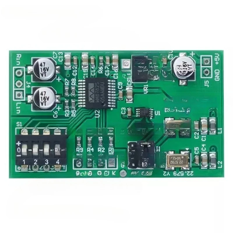Dual channel 24-bit ADC data collection card AUX analog audio to I2S left and right alignment digital output module