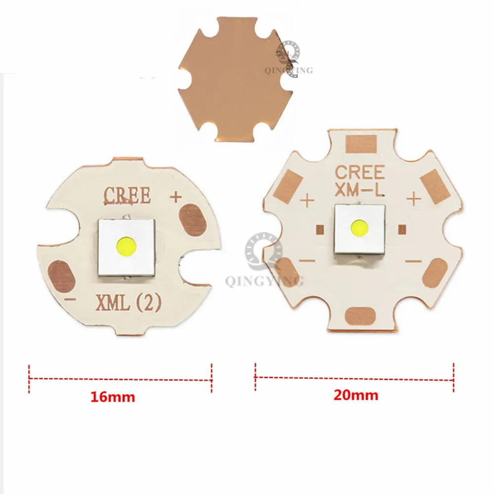 New High Power LED Chip 20W Plane Circle Laser Bead XML 5050 SMD Cold White For Outdoor Flashlight Torch Accessory Bulb