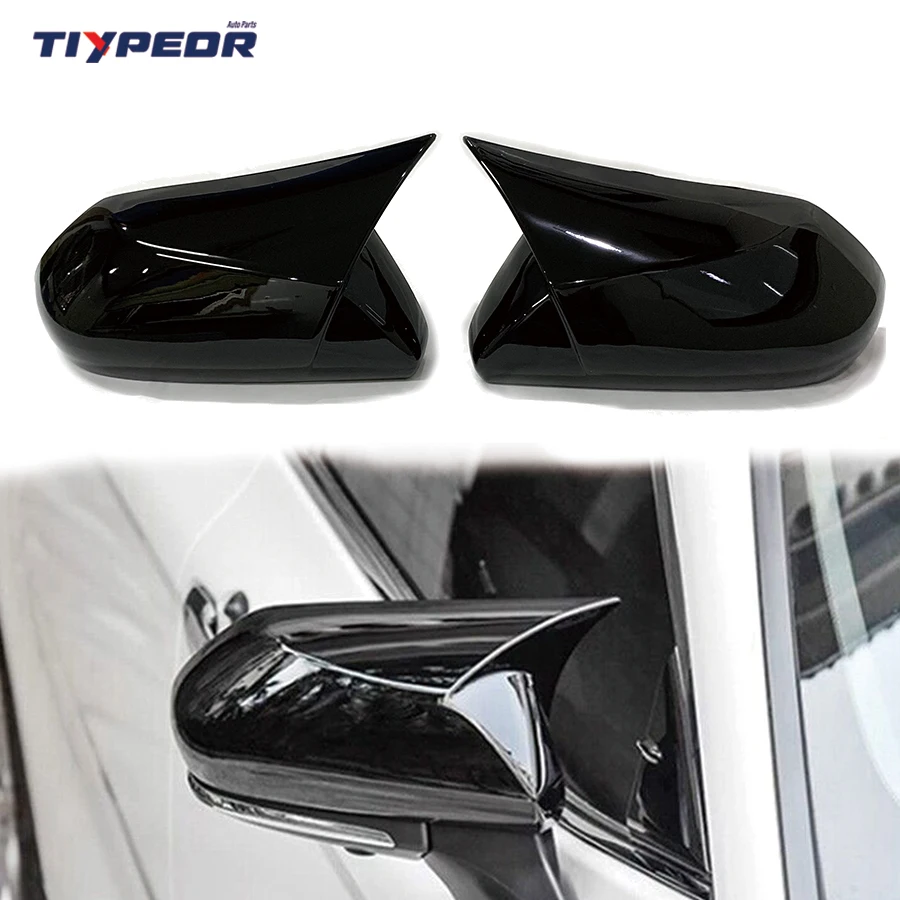 For Toyota Camry 2018 - 2023 Side Mirror Cover Glossy Black Car Side Mirror Cover For Camry 2019 2020 2021 2022