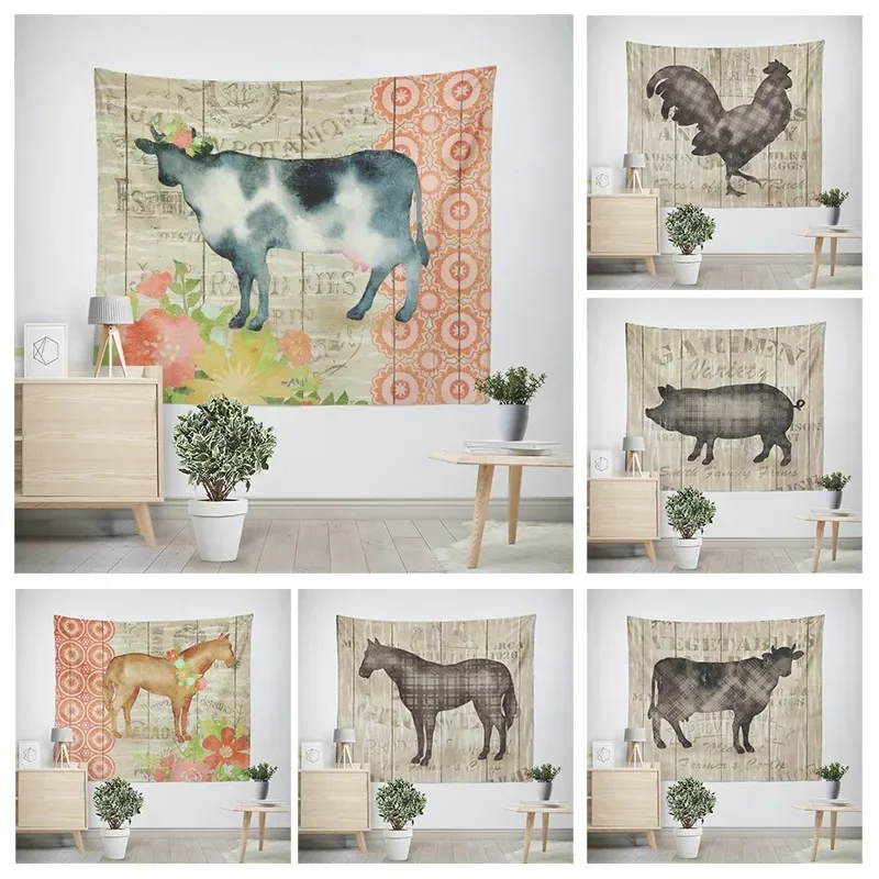 Modern Wall Decoration Aesthetics Home Hawaii Tapestry Rural Nostalgia Hanging Large Fabric Autumn Bedroom Hanging Fabric