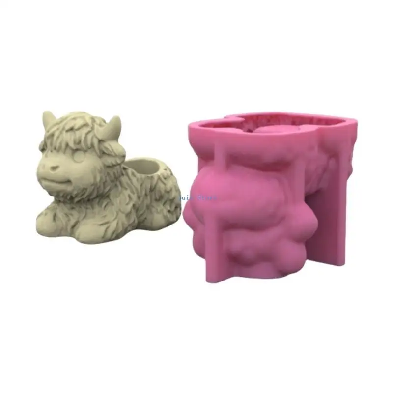 

X7XB Vase Moulds Flowerpot Mold Calf Plant Pots Mold for Flower