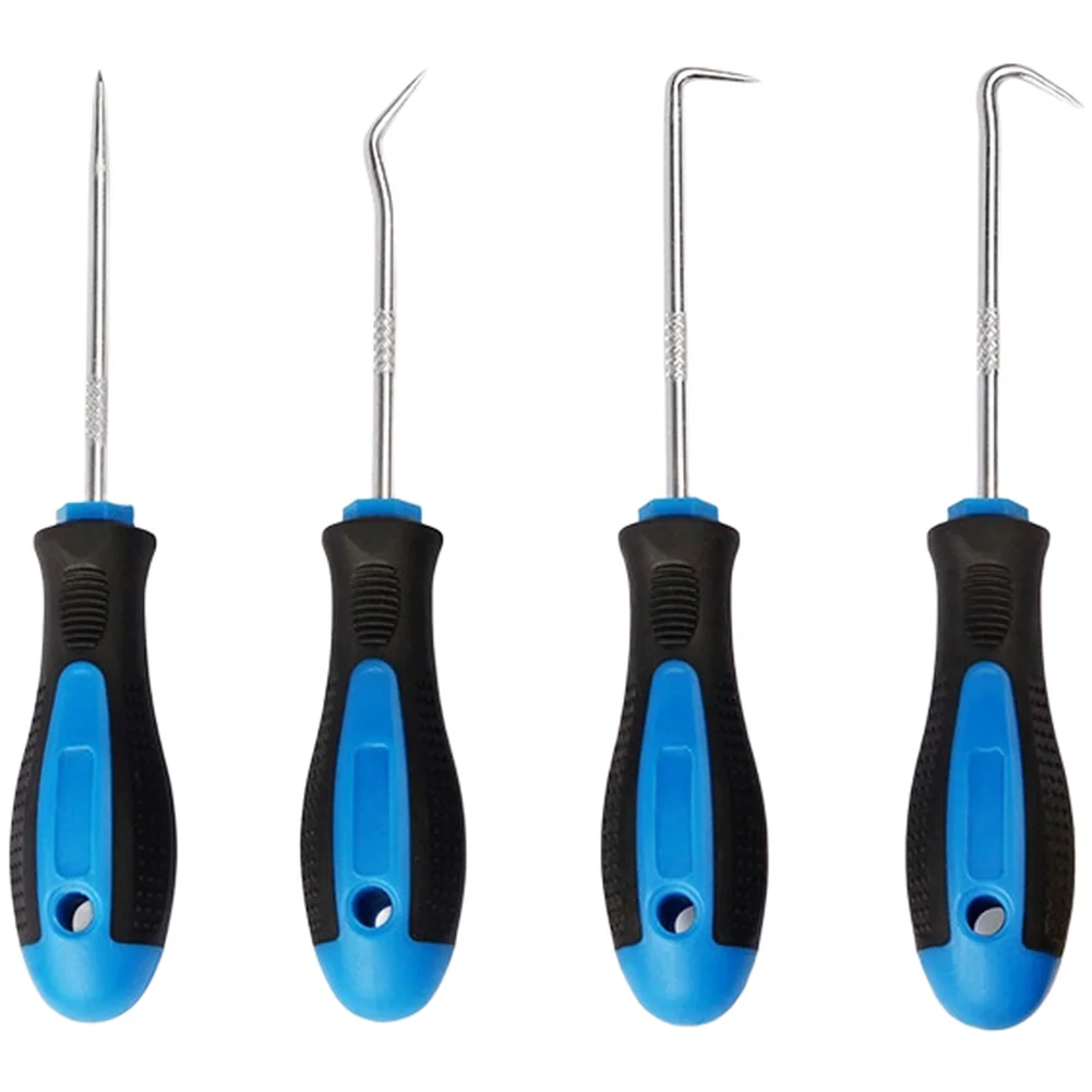 

4PCS Car O Ring Seal Puller Hook Set Seals And Gaskets Retrieve Tools With Straight Bent Right Auto Repair Tool