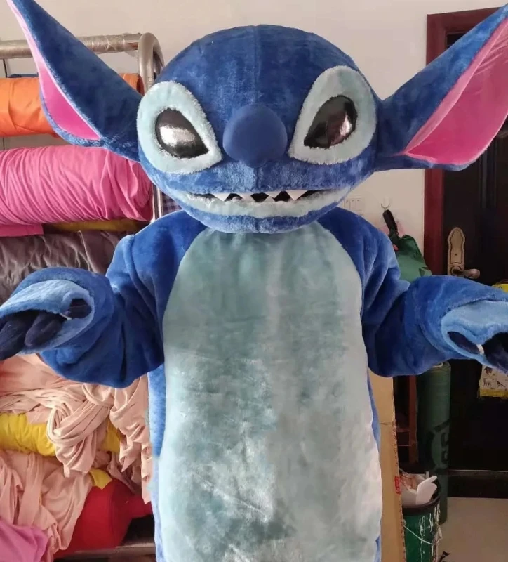 MINISO Disney High Quality Blue Lilo & Stitch Cartoon character Mascot Costume Advertising Fancy Dress Animal carnival