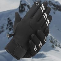 Multifunction Reflect Light Winter Gloves Ultralight Warm Sports Mittens Breathable Anti-Slip Protective Mittens Men/Women