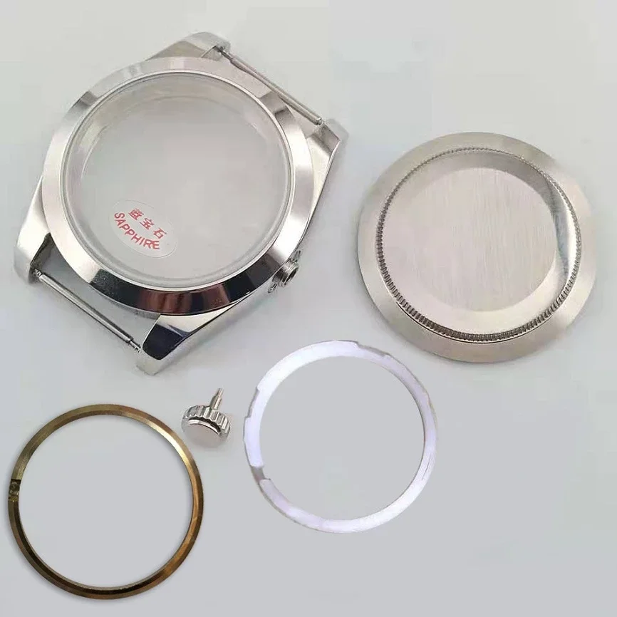 

39mm Solid Case Back Fits Automatic Movement 2836, 8215 Sapphire Mirror Watch Case Accessories