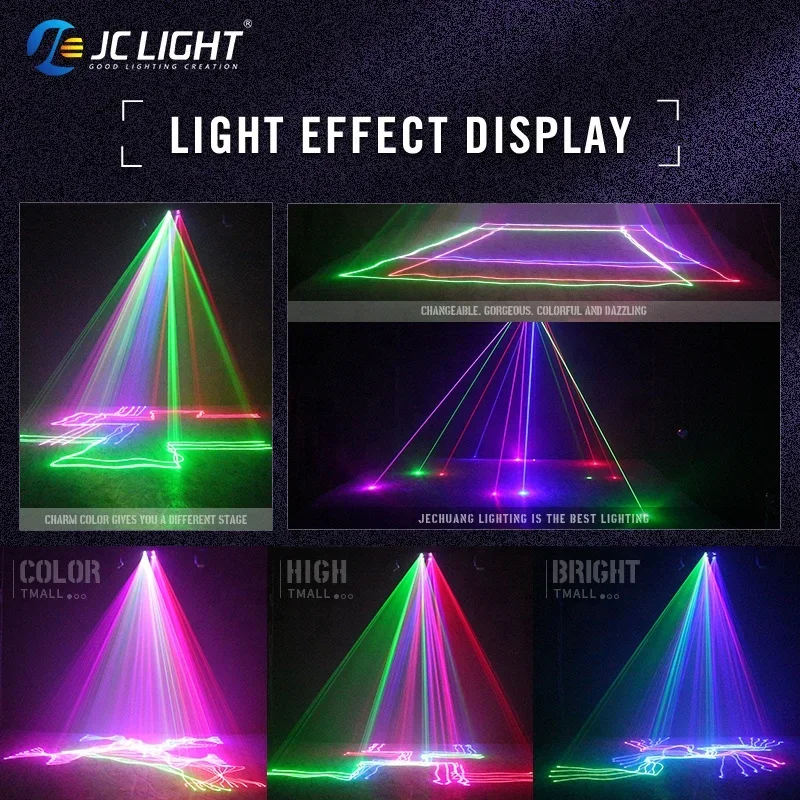 4 Heads & 4 Eyes & 4 Hole Rgb+yellow Full Color Double Layer Mini Disco Laser Dj Projector Light for Club