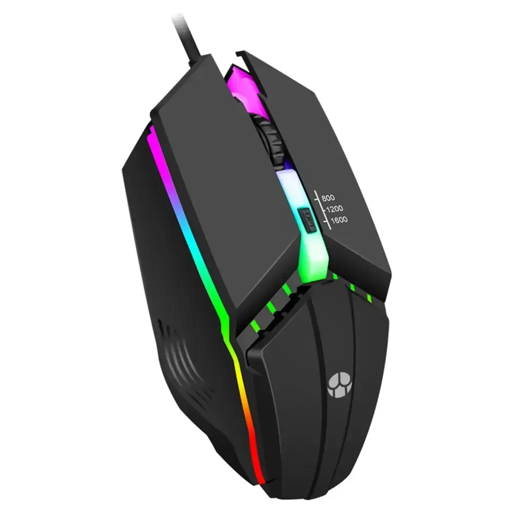 X3 USB Wired Coumpter Gaming Mouse Colorful Glowing Ergonomic Gaming Mouse 4 Buttons 800-1600DPI LED Gamer Mice for PC Laptop