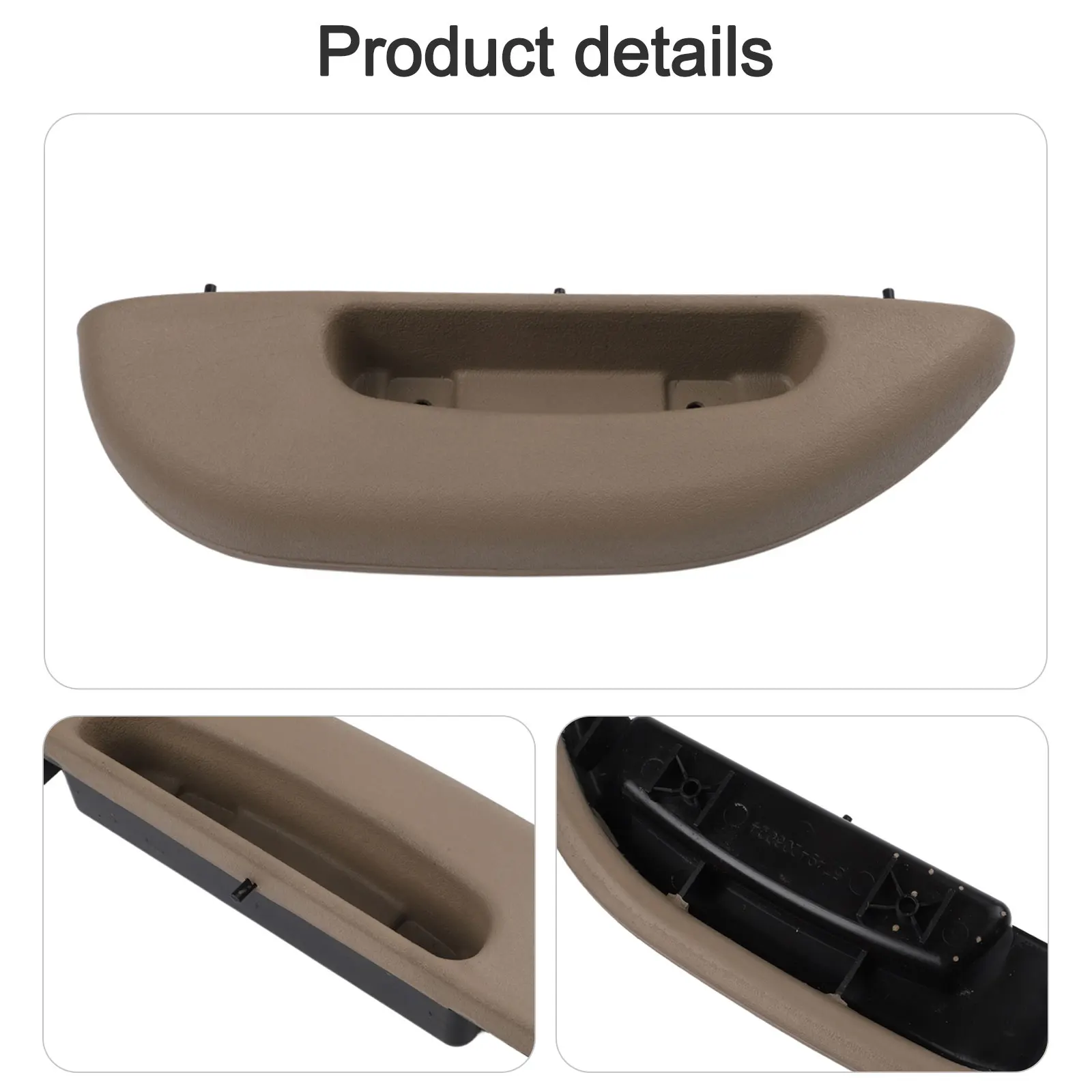 

Interior Door Trim Beige Armrest Handle Plastic Material Direct Replacement Front Left Right Fit Car Door Repair