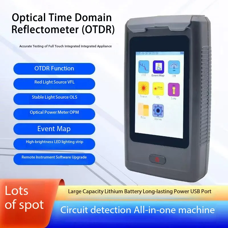 

All-in-One OTDR Fiber Optic Tester smart odtr Opitcal Fiber Reflectometer Breakpoint Loss living Test OPM VFL 1310 1550nm