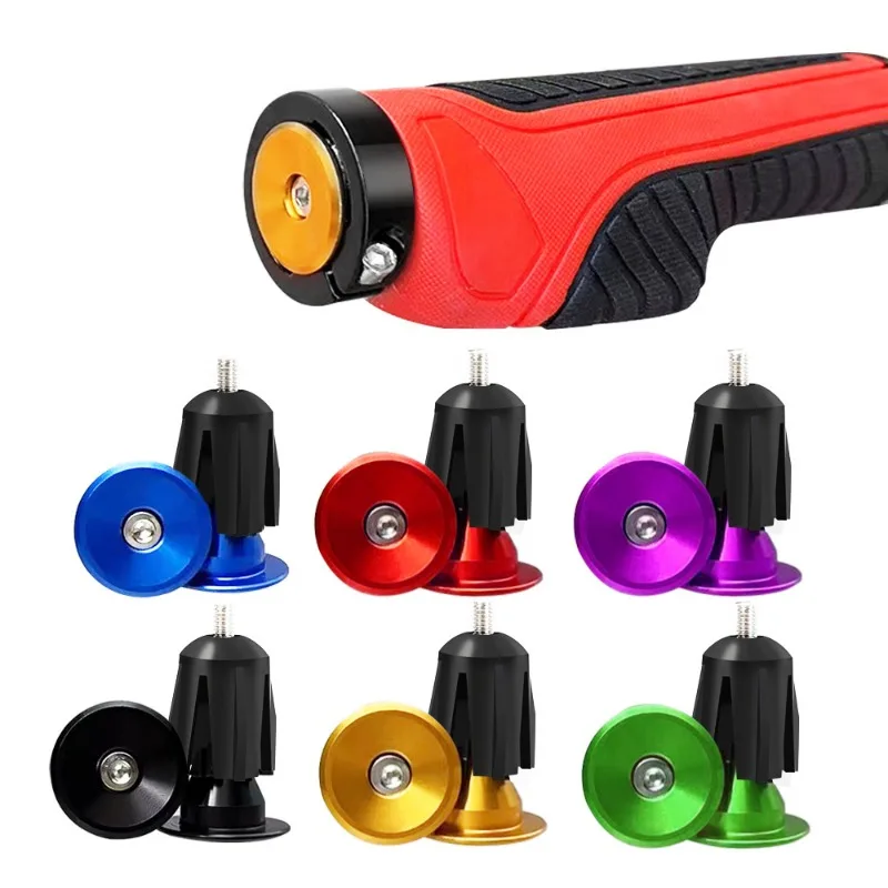 1 Pair Aluminum Bicycle Handlebar Grips End Caps Bike Accessories Aluminum Handle Bar Plug for Cycling Parts