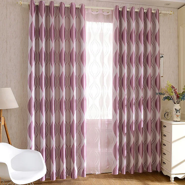 Curtains 8-figure Jacquard European-style Blackout Curtain Fabric