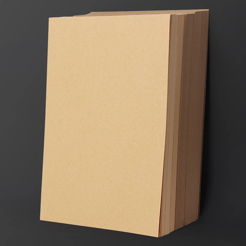 100 جرام لكل متر مربع ورق مقوى A4 ورق كرافت بني 100 قطعة #6