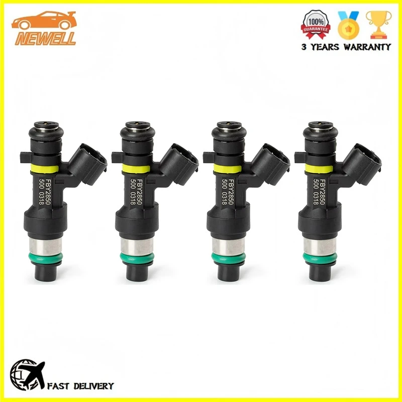 4pcs 16600-EN200 FBY2850 FIJ0026 Fuel Injector For Nissan Versa Cube Sentra NV200 1.8L 2.0L 2007-2014 Replace