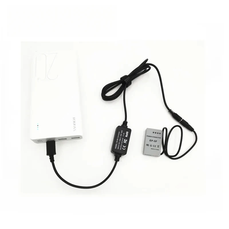 パワーバンク USB C コンバータ PD +EN-EL24 ダミーバッテリー EP-5F EP5F 4017pin カメラ DC カプラー Nikon 1 J5 1J5 用