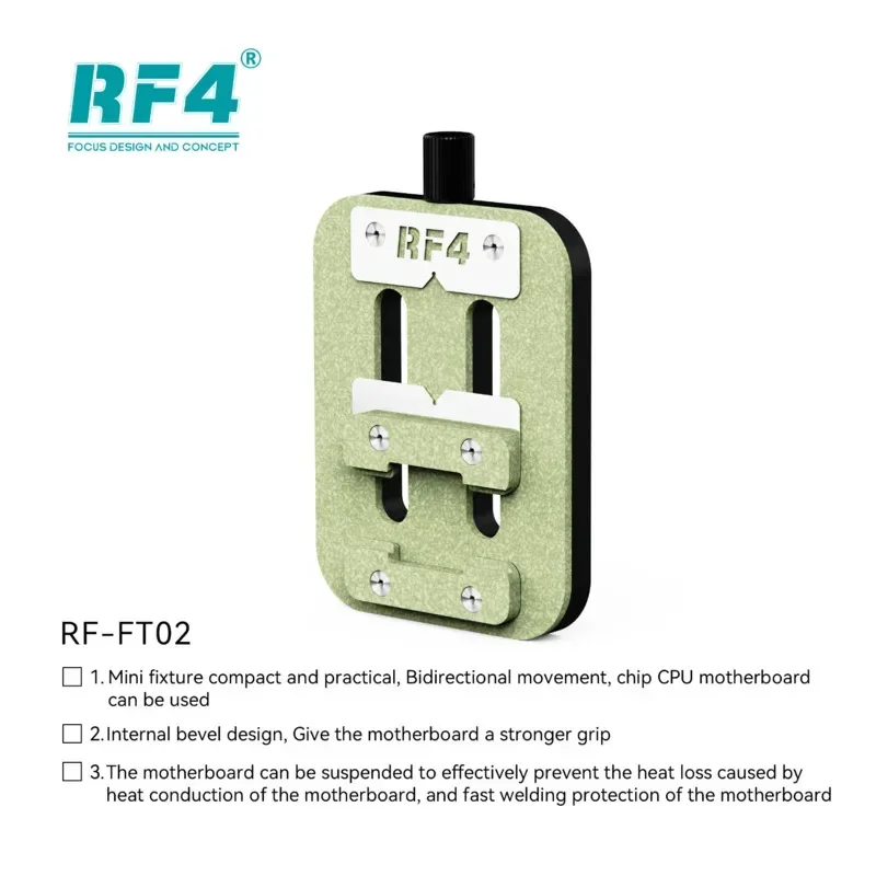 RF4 Fixture FT02 Universal Small Precision Mainboard Holder PCB Suspension Design IC Chip Repair Soldering Adjustable Clamp